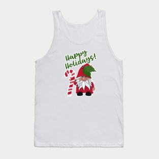 Happy Holidays! Christmas Gnome by Cherie's Art(c)2020 Tank Top